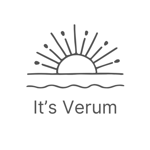 Logo do site, It's Verum. Logo Para usar em um site